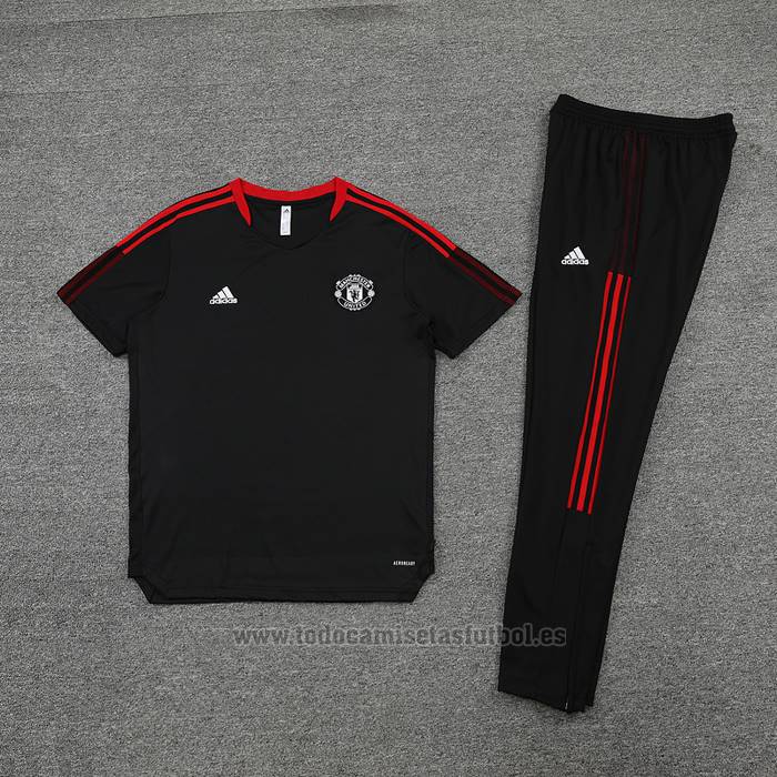 Chandal del Manchester United Manga Corta 2023-2024 Negro